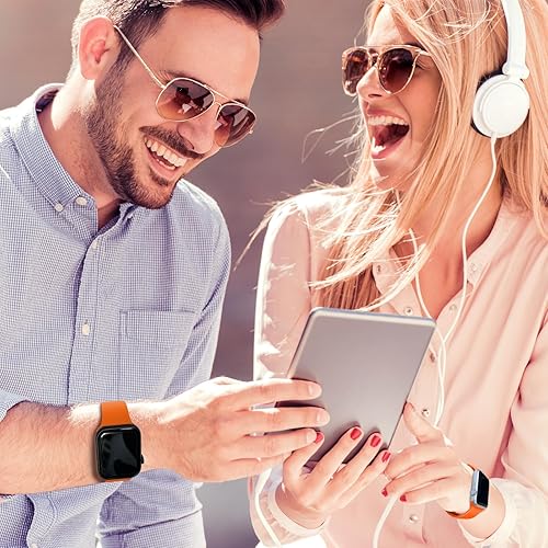 Miniatura 6 de Correas deportivas compatibles con Apple Watch de 38mm 40mm 41mm 42mm 44mm 45mm 46mm 49mm, pmujer y hombre, correa de silicona suave para iWatch