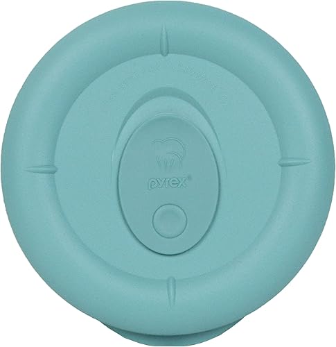 Pyrex 8200-VPC 1-23 tazas turquesa de repuesto para almacenamiento de alimentos cubierta ventilada fabricada en los Estados Unidos disponible en Yaxa Peru
