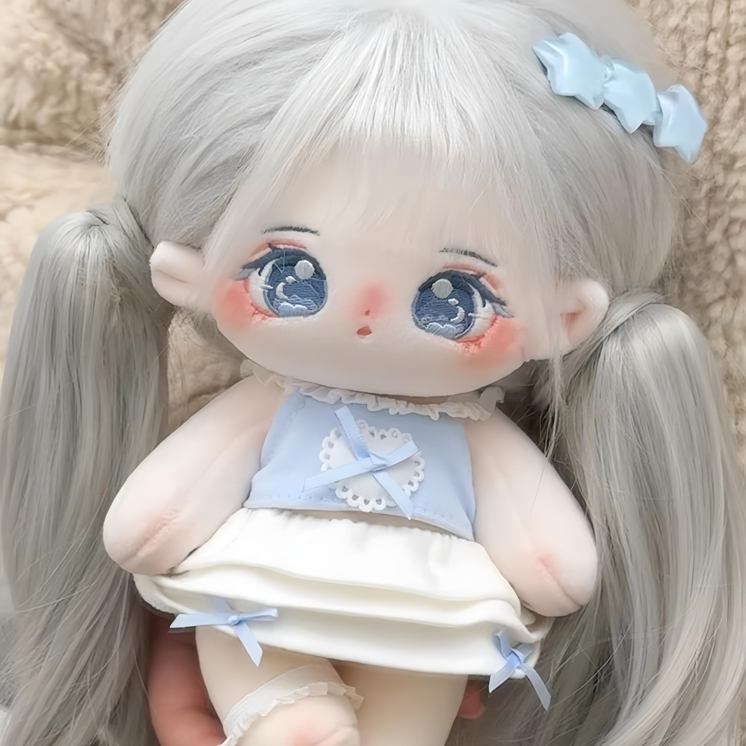 20cm plush doll with Skeleton,Cute Anime Cotton dolls,8 inch,Kawaii Dress up Collection Gift (F)