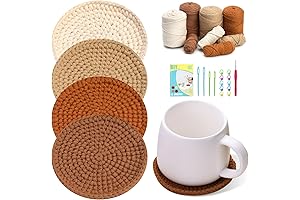 UzecPk Crochet Kit for Beginners: Perfect for Crafting Crochet Coasters