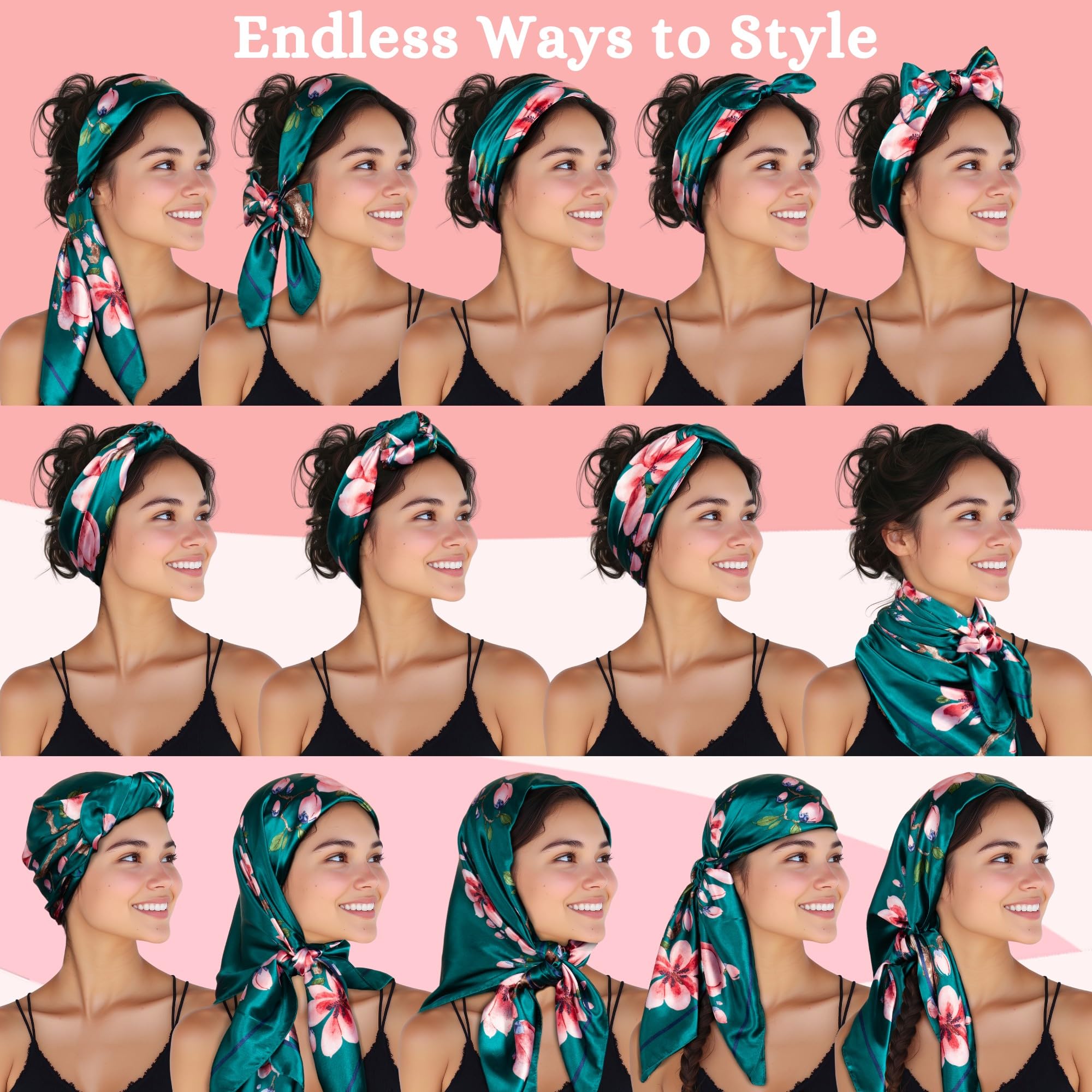 SWAY Patented 6-Clip Non Slip Headbands for Women - Large  display picture 3