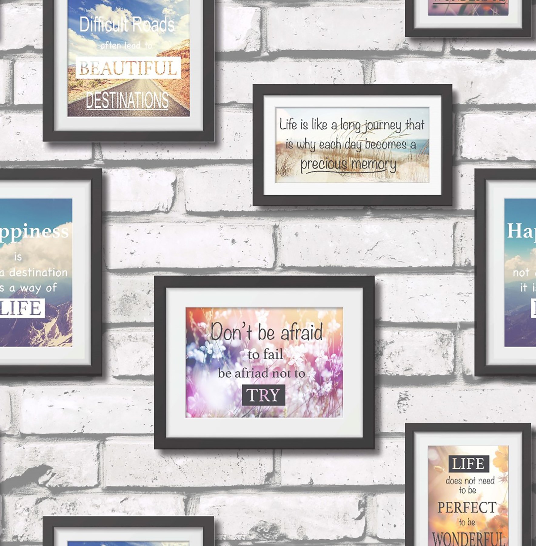 Fine Decor Multi-Colour Bhf Fd41920 Novelty Frames Wallpaper - (2-Piece) Size 2