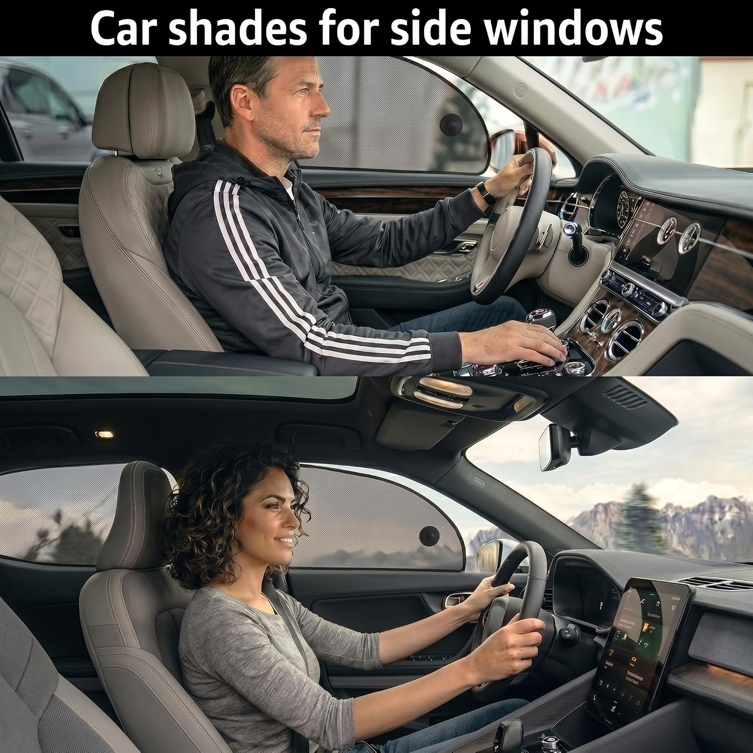 2 Pack 25"X15" Car Window Shades,Sun Shade Side Window,Car Window Shade for Baby Can Blocks 99.98% UVR