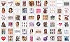 60 Tatuajes Temporales de Katseye - 2 pulgadas, Calcomanías de Tatuaje Falso Impermeables de Grupo de Chicas K-pop, Ídolo de Anime, Suministros para Favores de Fiesta de Fans Adultos Niños Navidad 2 Pulgadas 1