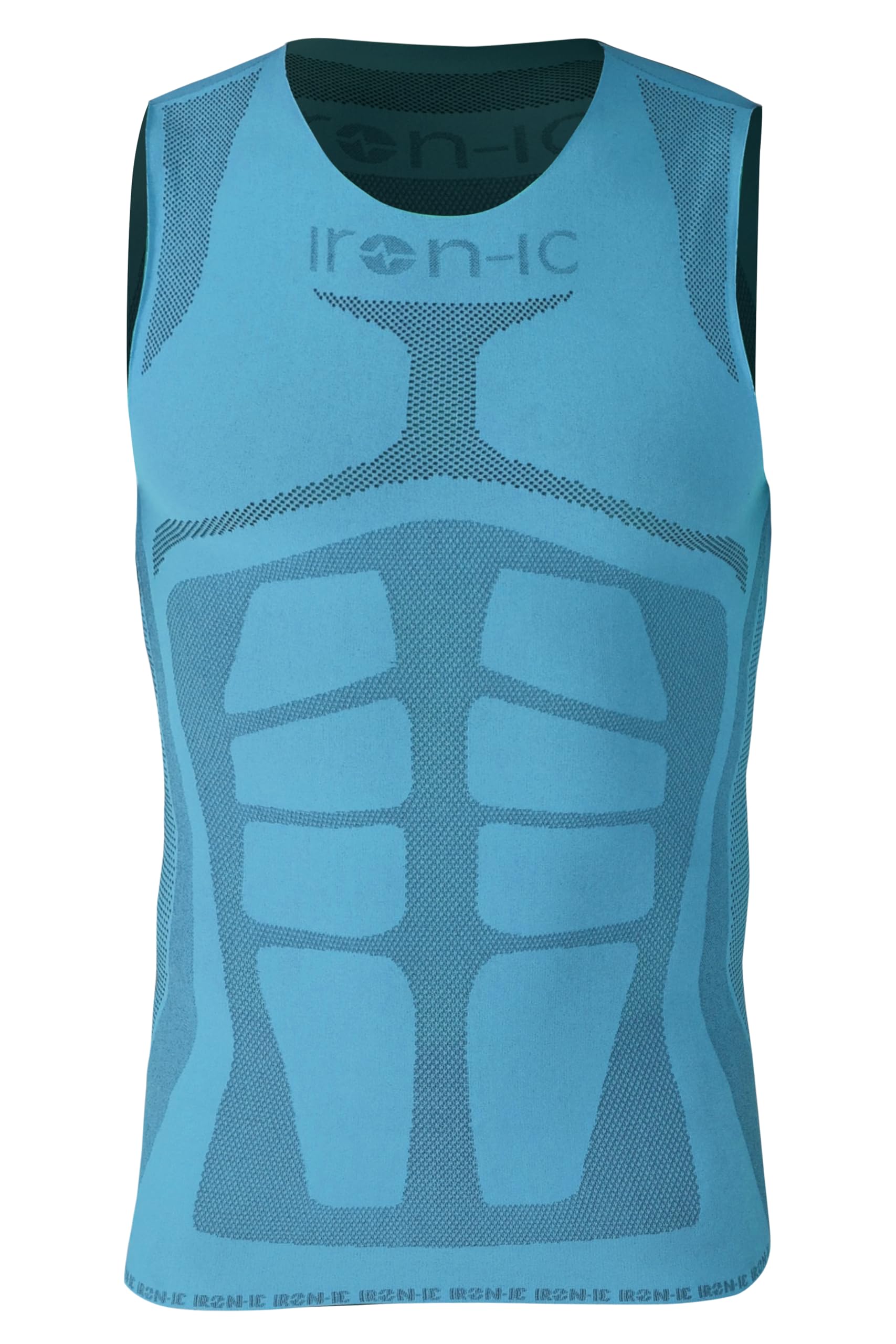 Iron-ic, Canotta Smanicata Performance Traspirante Anatomica, Canotta Running, Trekking, Crossfit Uomo