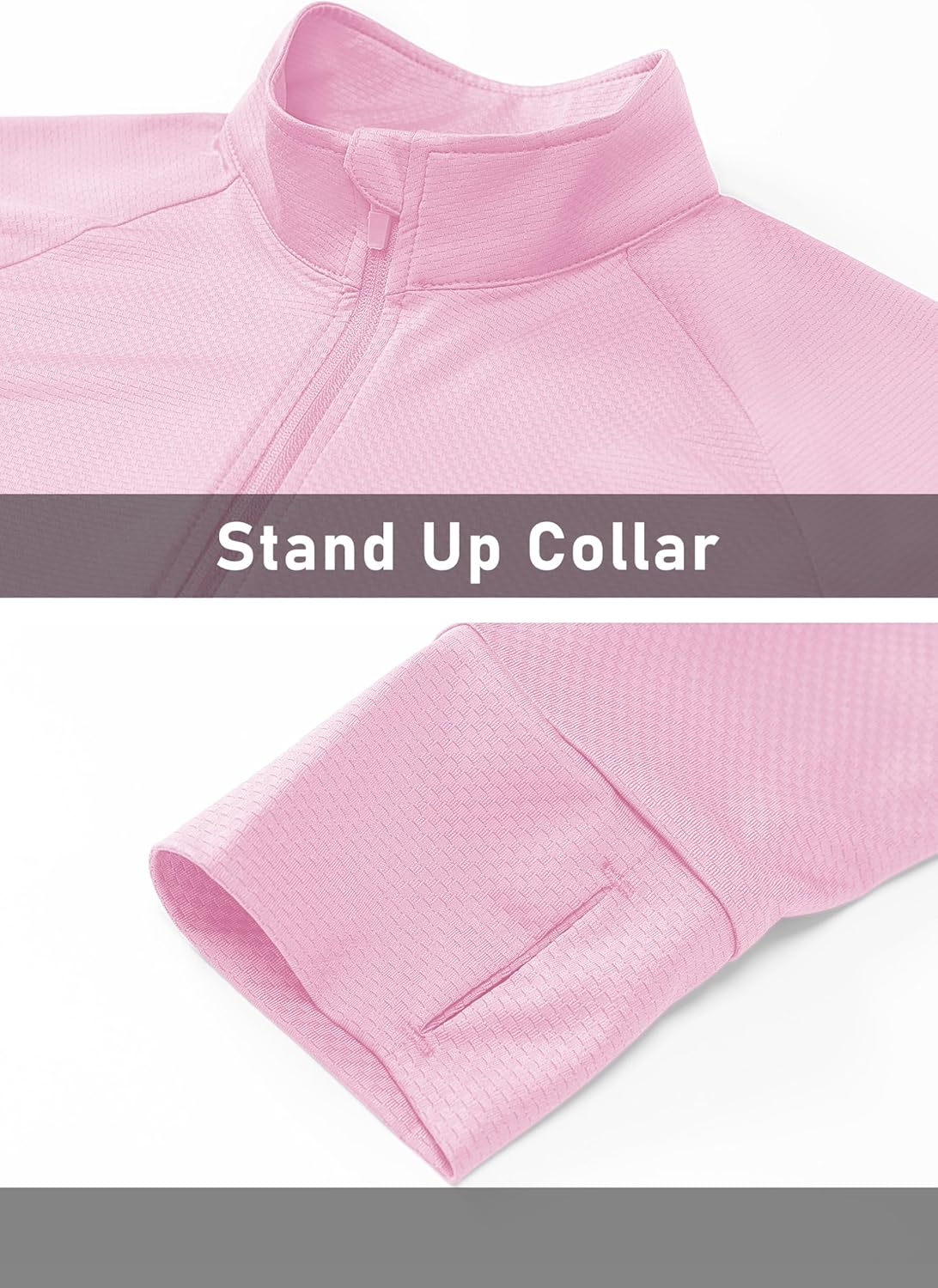 MAGCOMSEN Women's UPF 50+ Lightweight Athletic Jacket Sun Protection Full Zip Long Sleeve Shirts Hiking Outdoor Pockets - Image 6