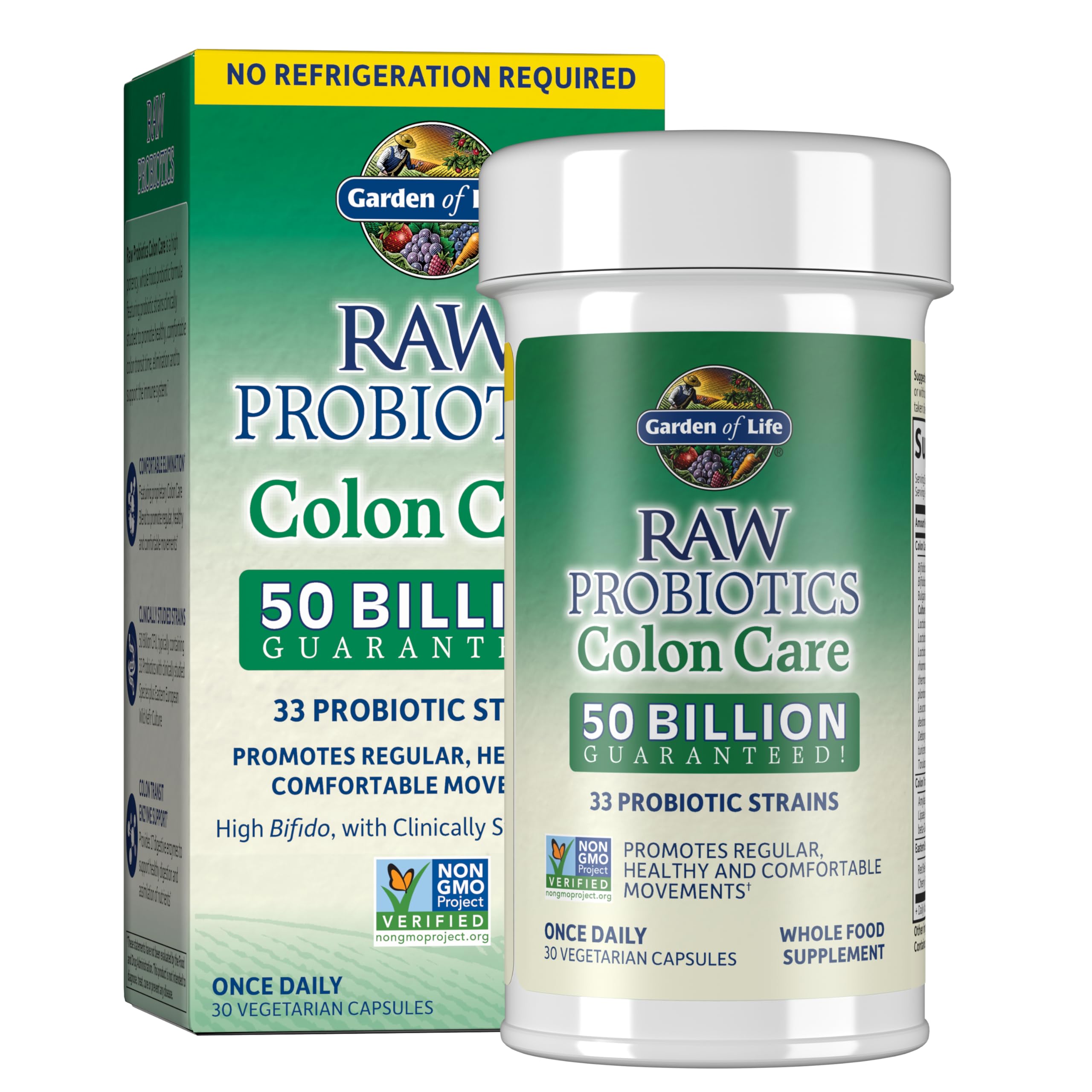 Garden of Life Raw Probiotics Colon Care - 30 vcaps