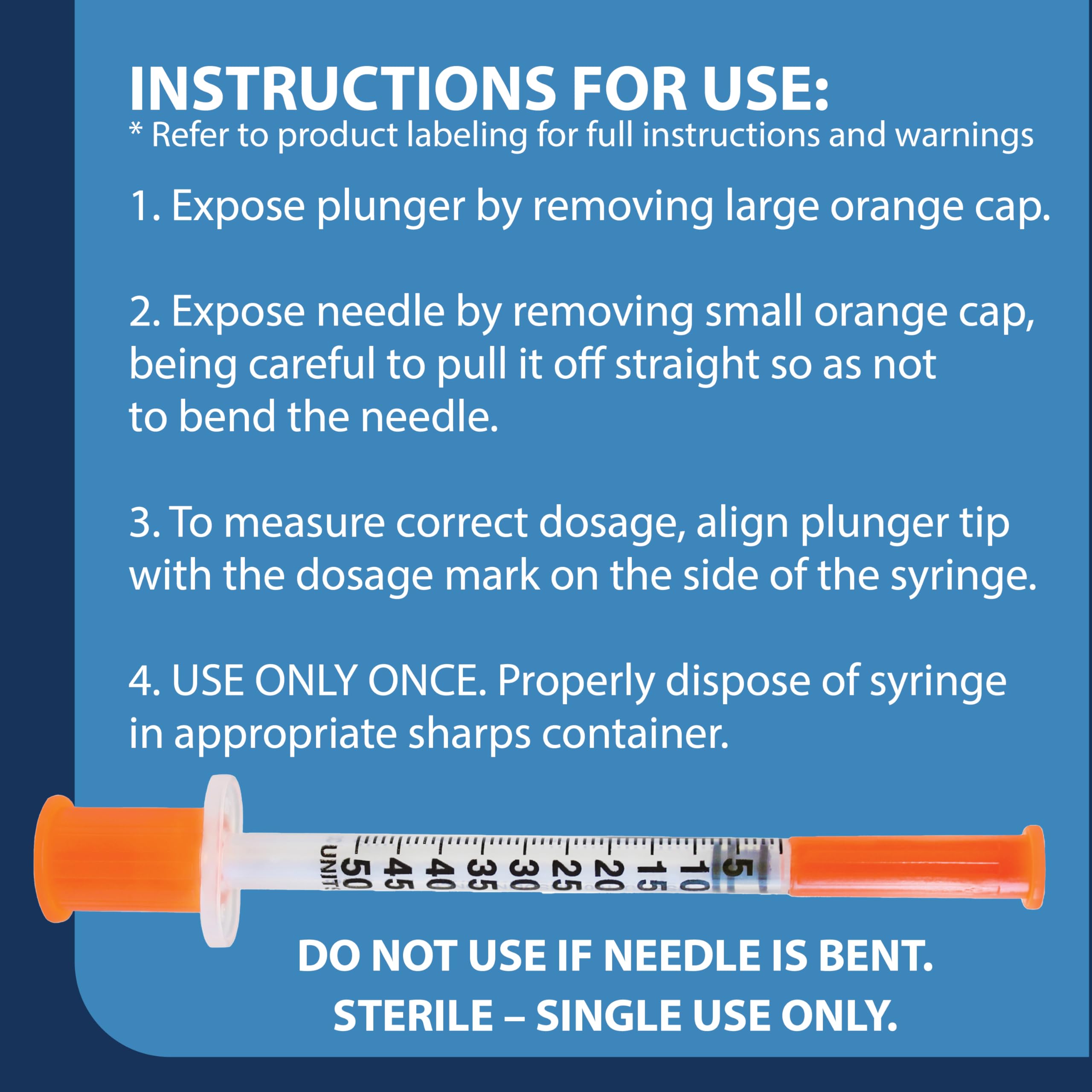 Amazon.com: TRUEplus Single-Use Insulin Syringes, 30G 0.5cc 5/16