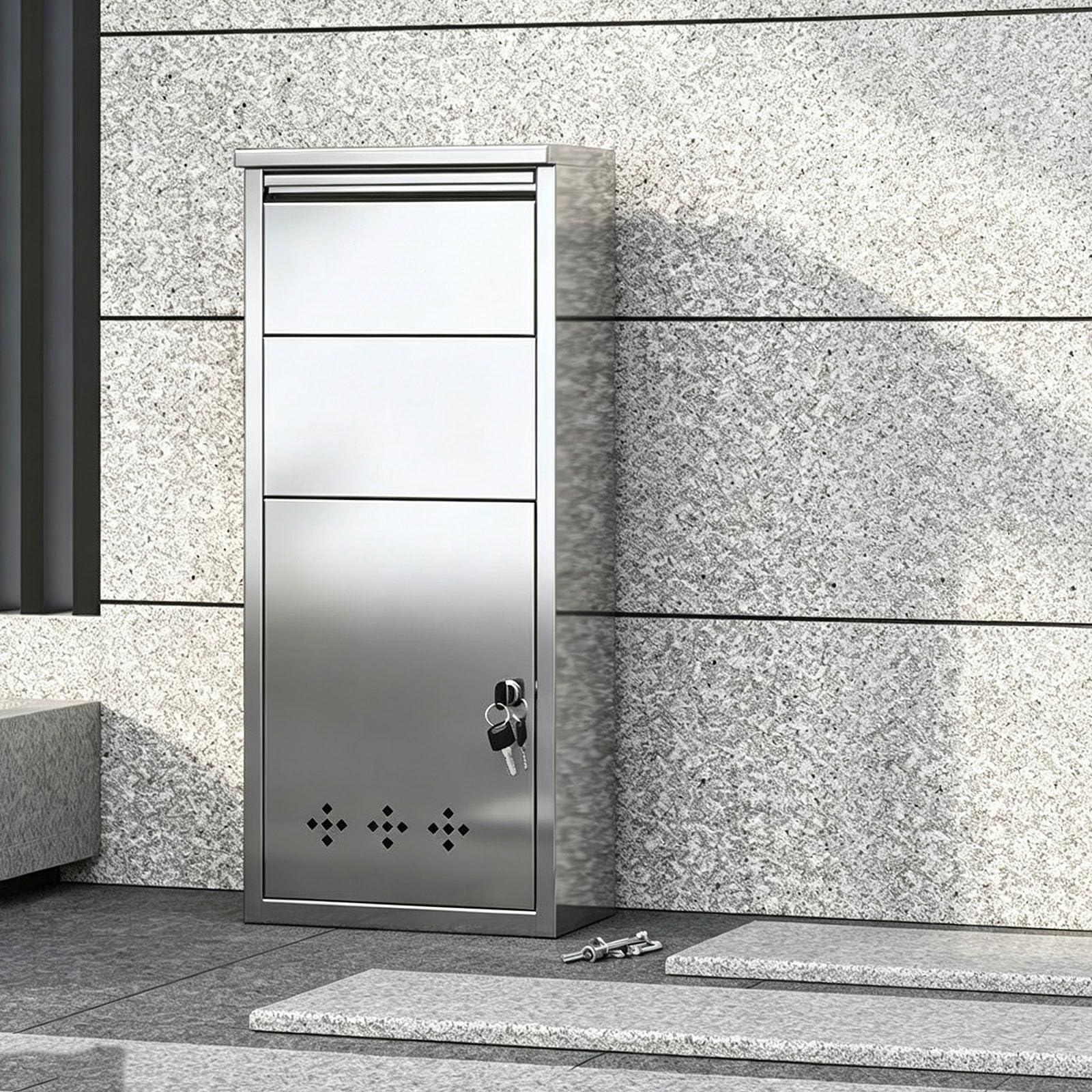 Package Delivery Boxes with Lock, Mailbox for Parcel, Anti-Theft Design