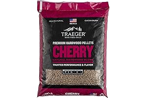 Traeger Grills Cherry Wood Pellets: Enhance your BBQ, Baking, Roasting, and Grilling Experience