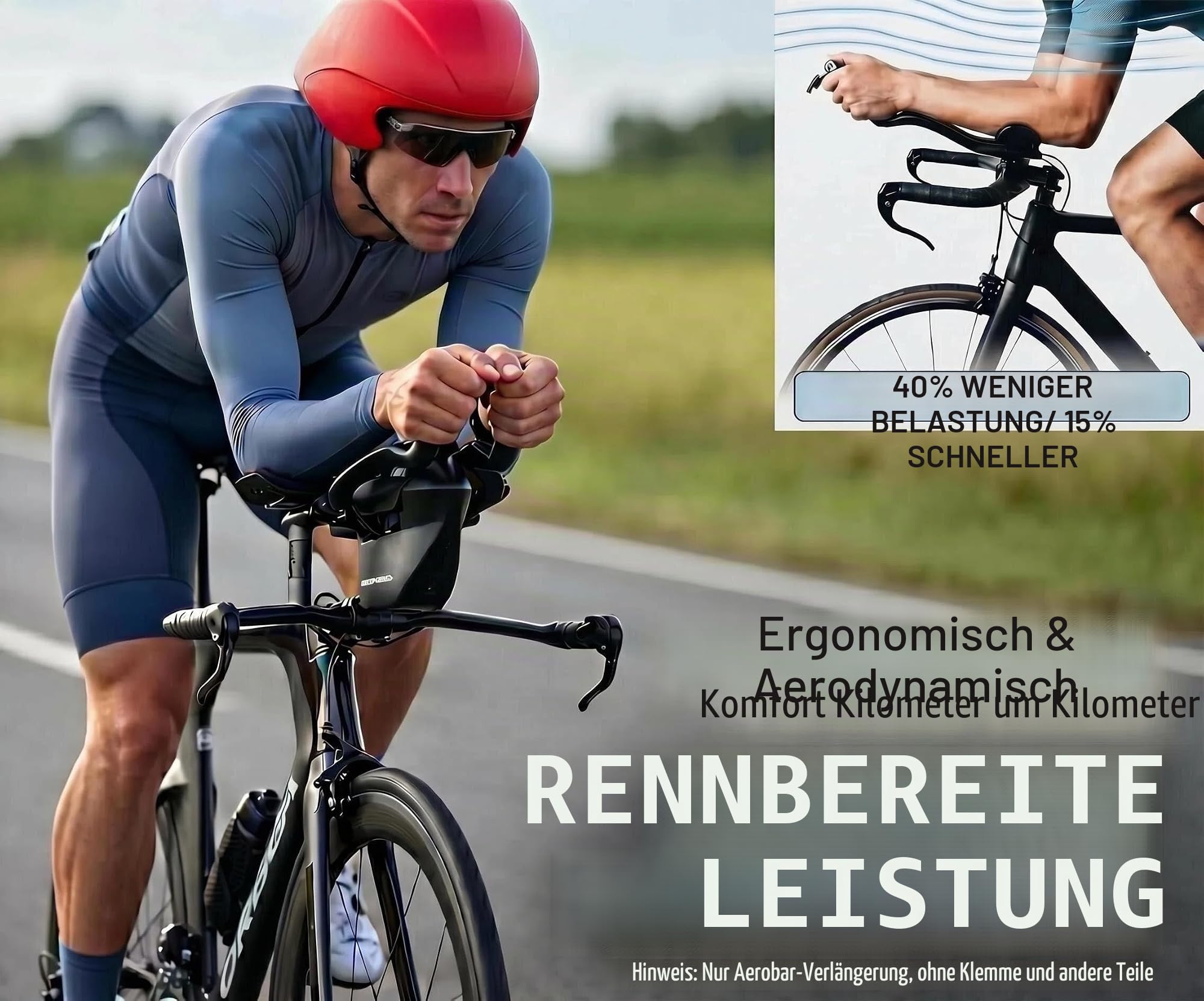 Carbon Fahrrad TT Armlehnen Lenker Aerobars Erweiterung Triathlon Zeitfahren Fahrrad Lenkerendstücke Bullhorn Basislenker 22,2 mm für Straßenzweiräder, TT-Fahrräder, Fixed-Gear, Rennräder