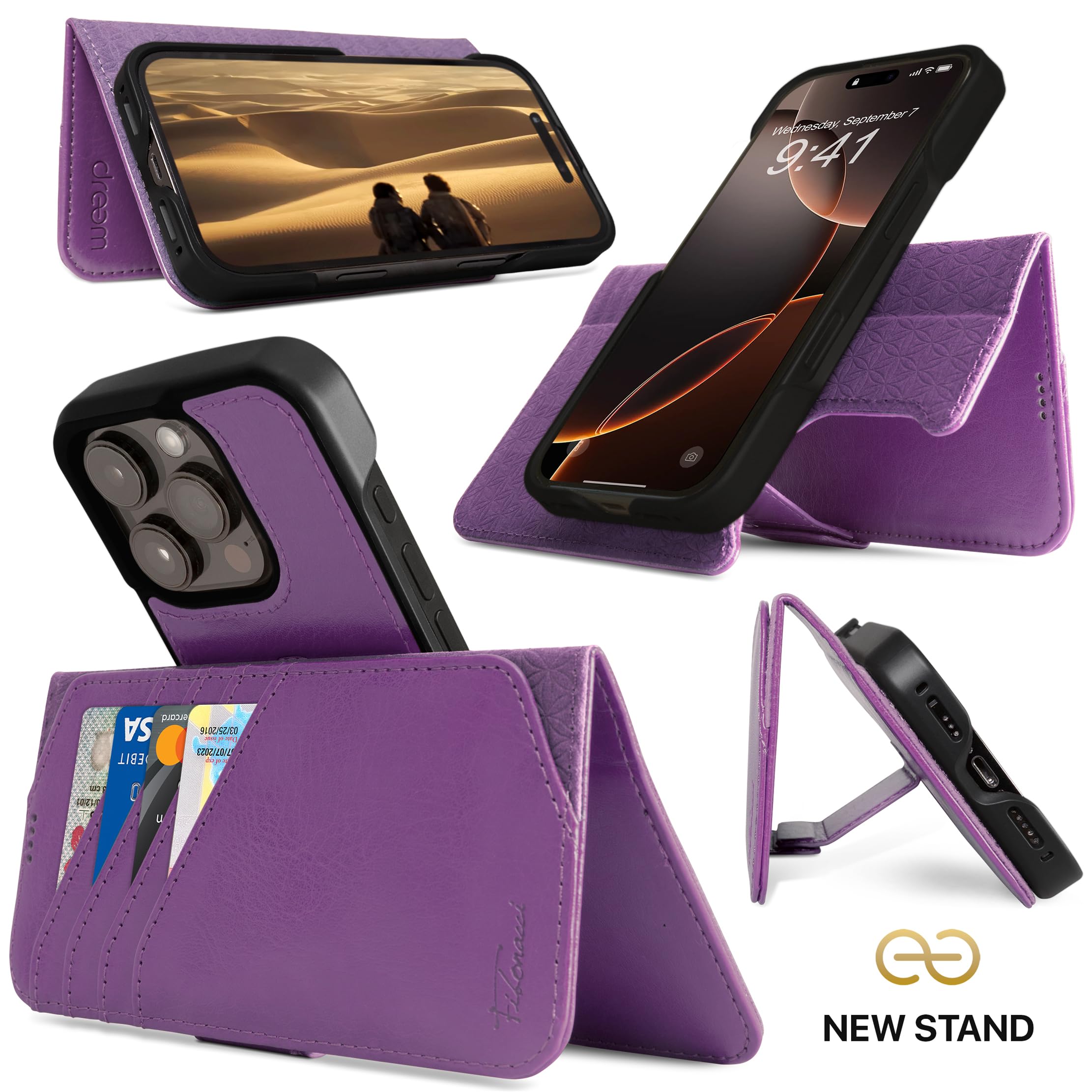 Amazon.co.jp: Dreem フィボナッチ（Fibonacci）2イン1 財布型ケース