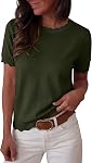 ANRABESS Womens Short Sleeve Sweater Summer Sweaters Top Dressy Scalloped Loose Business Casual Vacation Outfits 2026