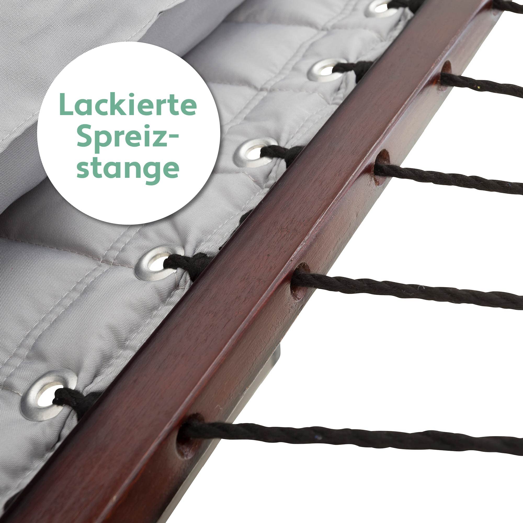 VITA5 Hängematte mit Gestell und Tisch - Hängematte Outdoor für den Garten, Pool & Balkon - Großzügige Hängematten 2 Personen - Doppelhängematte mit Ständer und Beistelltisch - 200 kg Belastbarkeit
