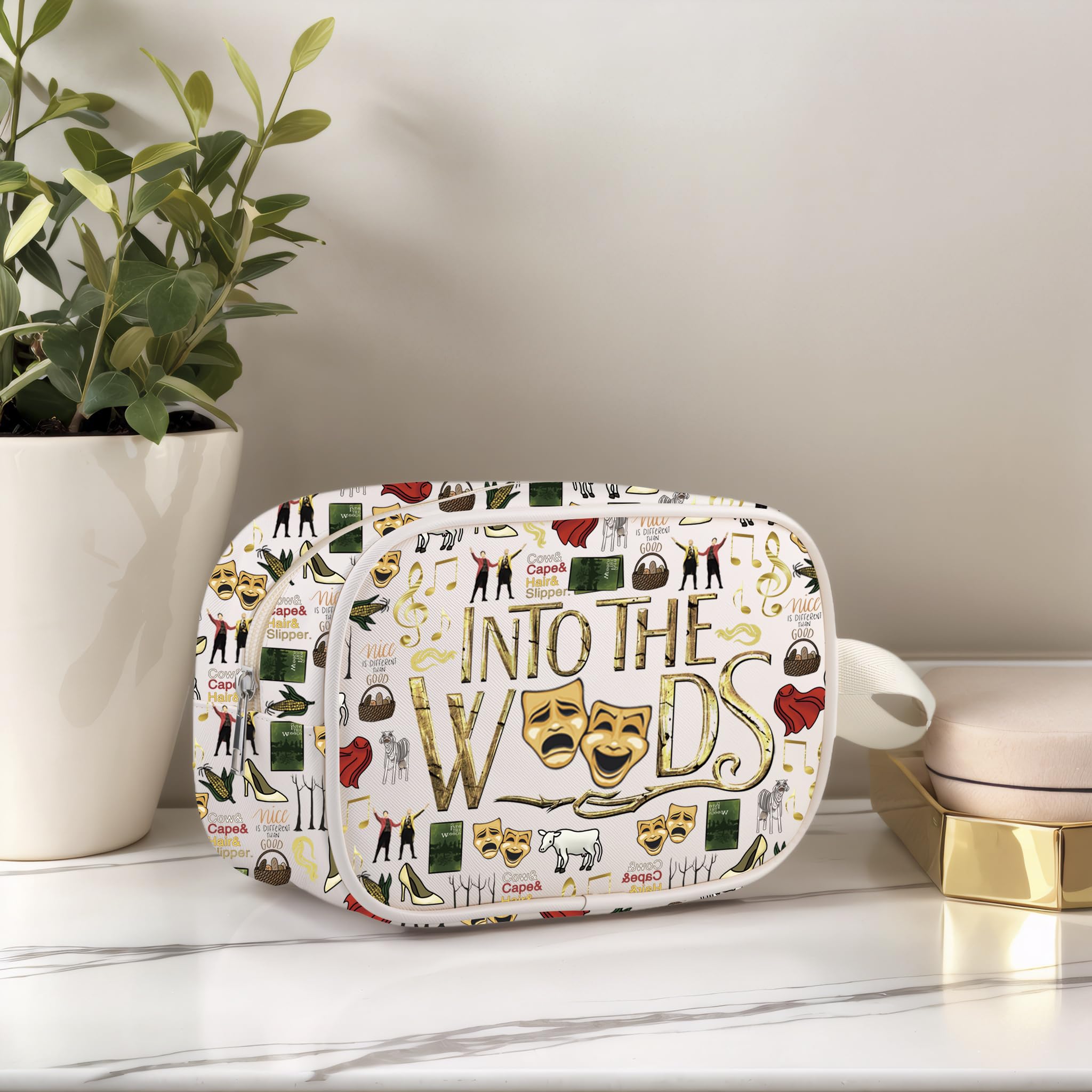 Musical Fans Theatre Gift Broadway Musical Lover Gift Leather Zipper Clear Makeup Bag (Into Cbag EU) - Image 4