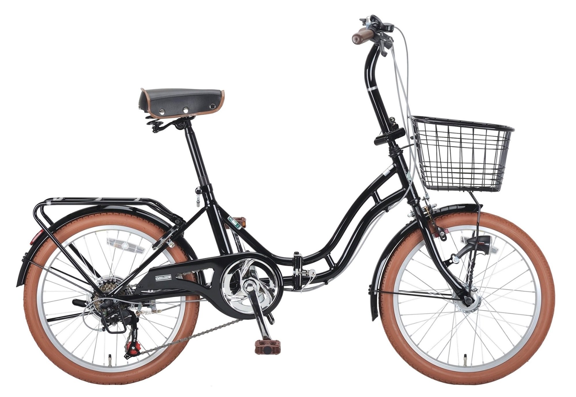 CAPTAIN STAG前後タイヤ・チューブ新品！】ダイナモライト付き 6段変速