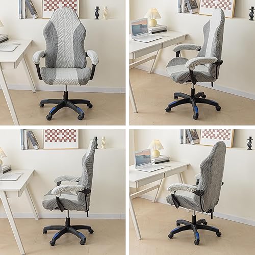 Miniatura 6 de Fundas para sillas de videojuegos, fundas para sillas de oficina y escritorio con fundas para reposabrazos, protector de silla de computadora