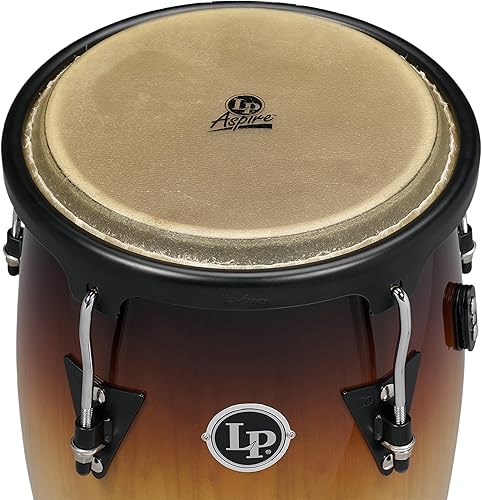 Miniatura 2 de Latin Percussion LP Aspire - Juego de madera Congas de 11 y 12 pulgadas con doble soporte, color negro