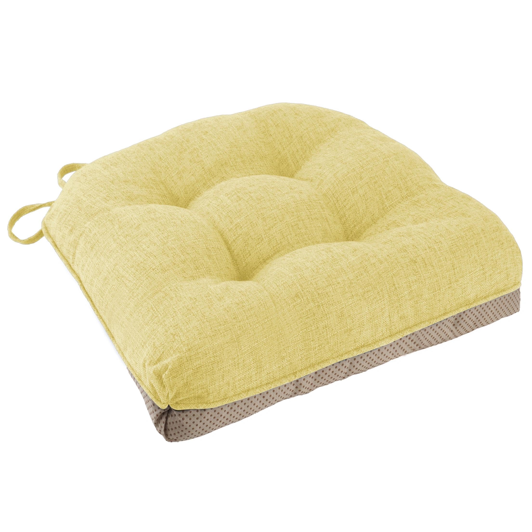 FlyGulls Seat Cushions for Dining Chairs 1 Piece, 46x46x8cm, Yellow — image 1