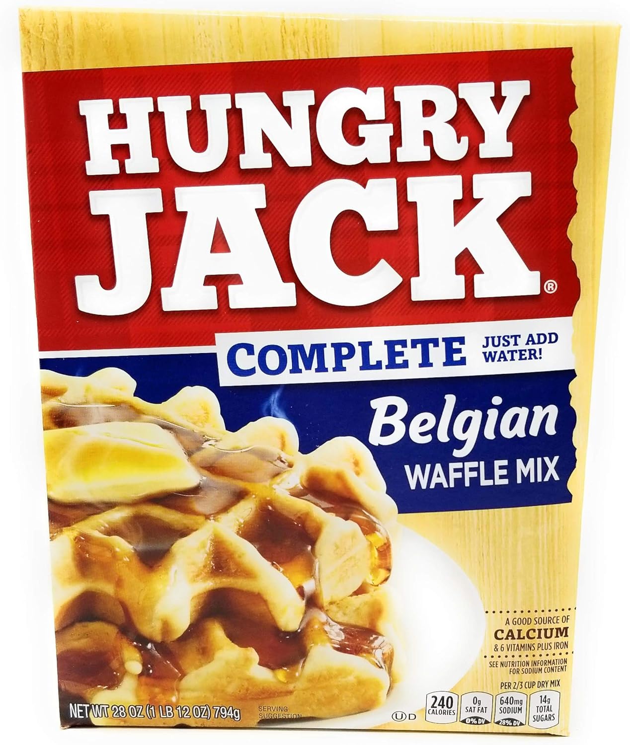 Hungry Jack Complete Belgian Waffle Mix (Pack of 2)