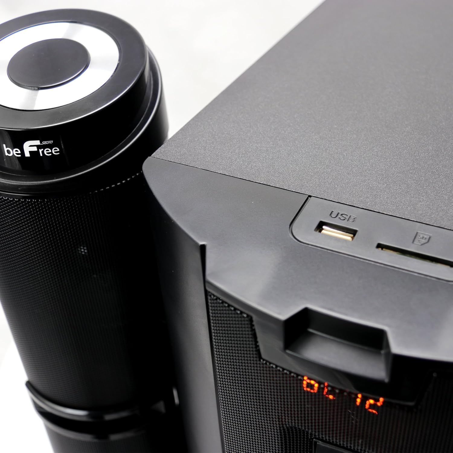 Free Shipping Offer beFree Sound Bluetooth 2.1 Channel Multimedia Wired Speaker Shelf System with Sound Reactive Led Lights and USB Input (210104147M) Best Cyber Monday 🔥 beFree Sound Bluetooth 2.1 Channel Multimedia Wired Speaker Shelf System with Sound Reactive Led Lights and USB Input (210104147M)