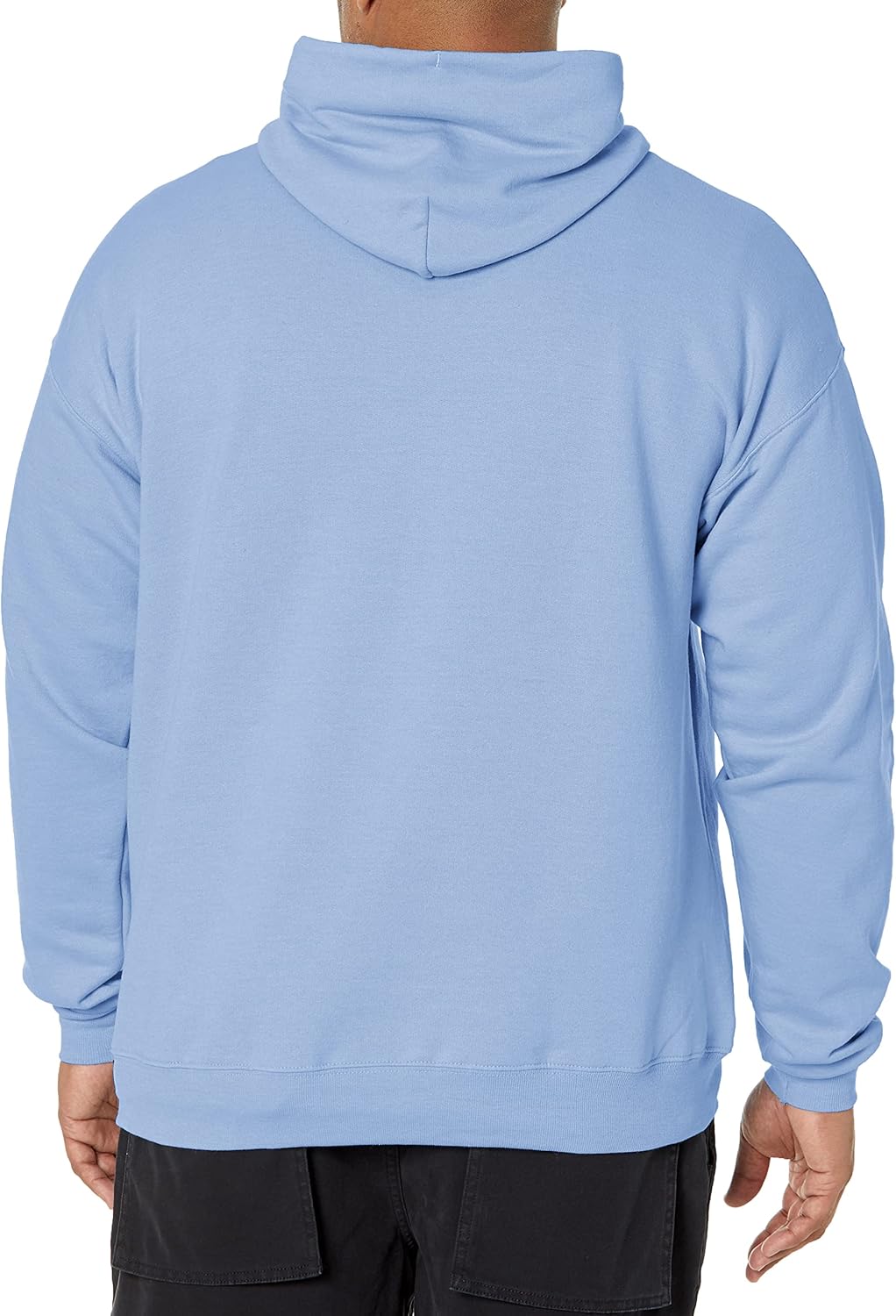 Hanes mens Ecosmart Hoodie, Midweight Fleece Sweatshirt, Pullover Hooded Sweatshirt for Men Small Light Blue