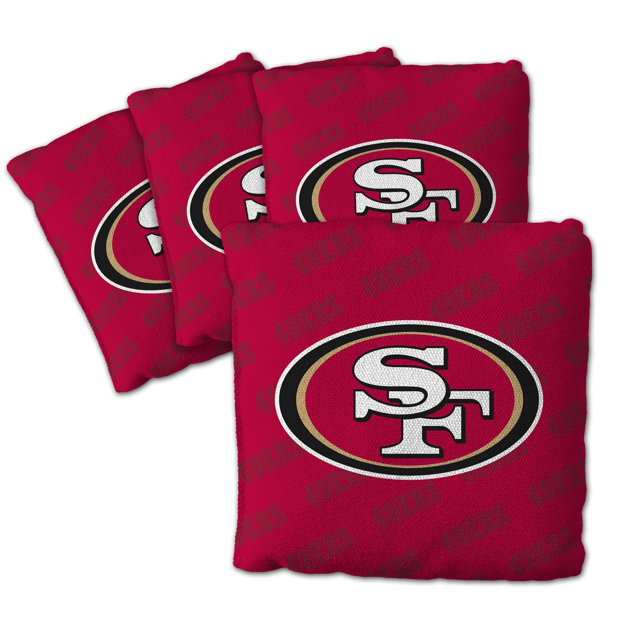 YouTheFan Offiziell Lizenziertes NFL Set mit 4 Cornhole Bags – Allwetterverordnung 15,2 x 15,2 cm Größe – entworfen in den USA