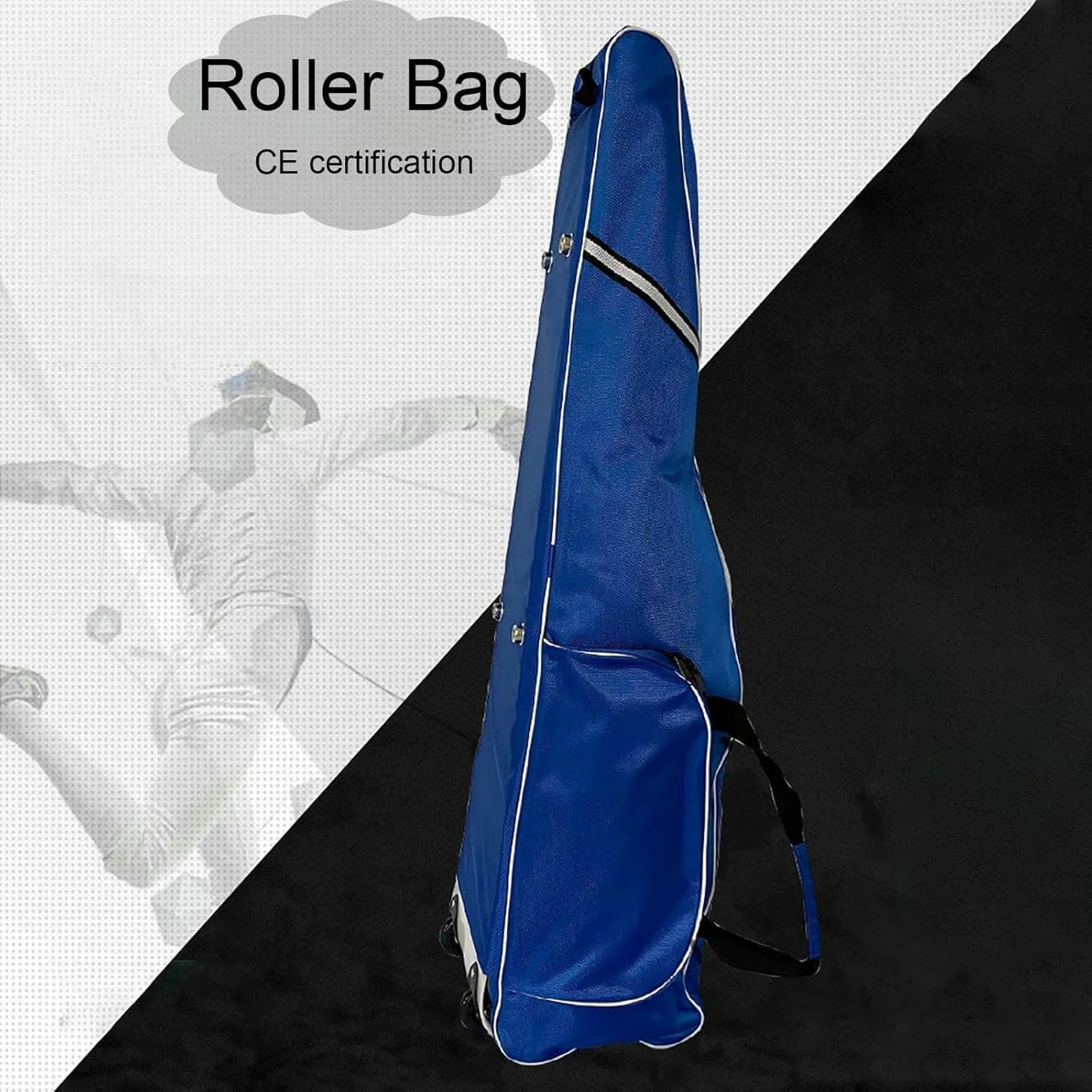 Bolsa de esgrima con ruedas – Bolsa de espada portátil resistente al desgaste impermeable para equipamiento de aluminio, espada y sable