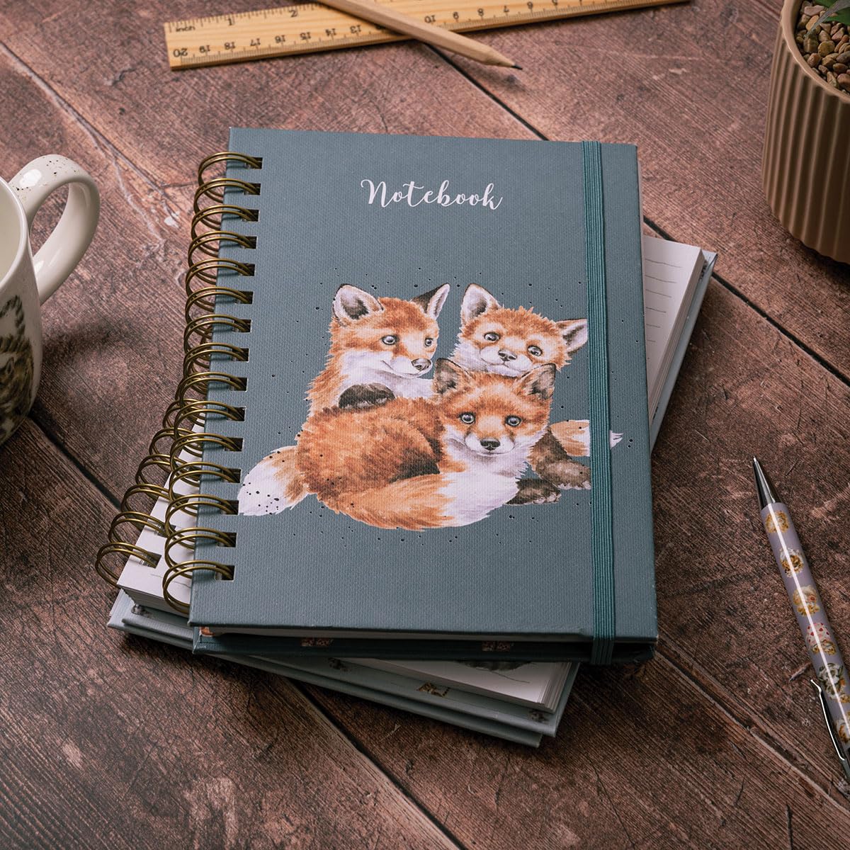 Wrendale Designs by Hannah Dale Snug as a Cub' Fox Notebook - Image 2