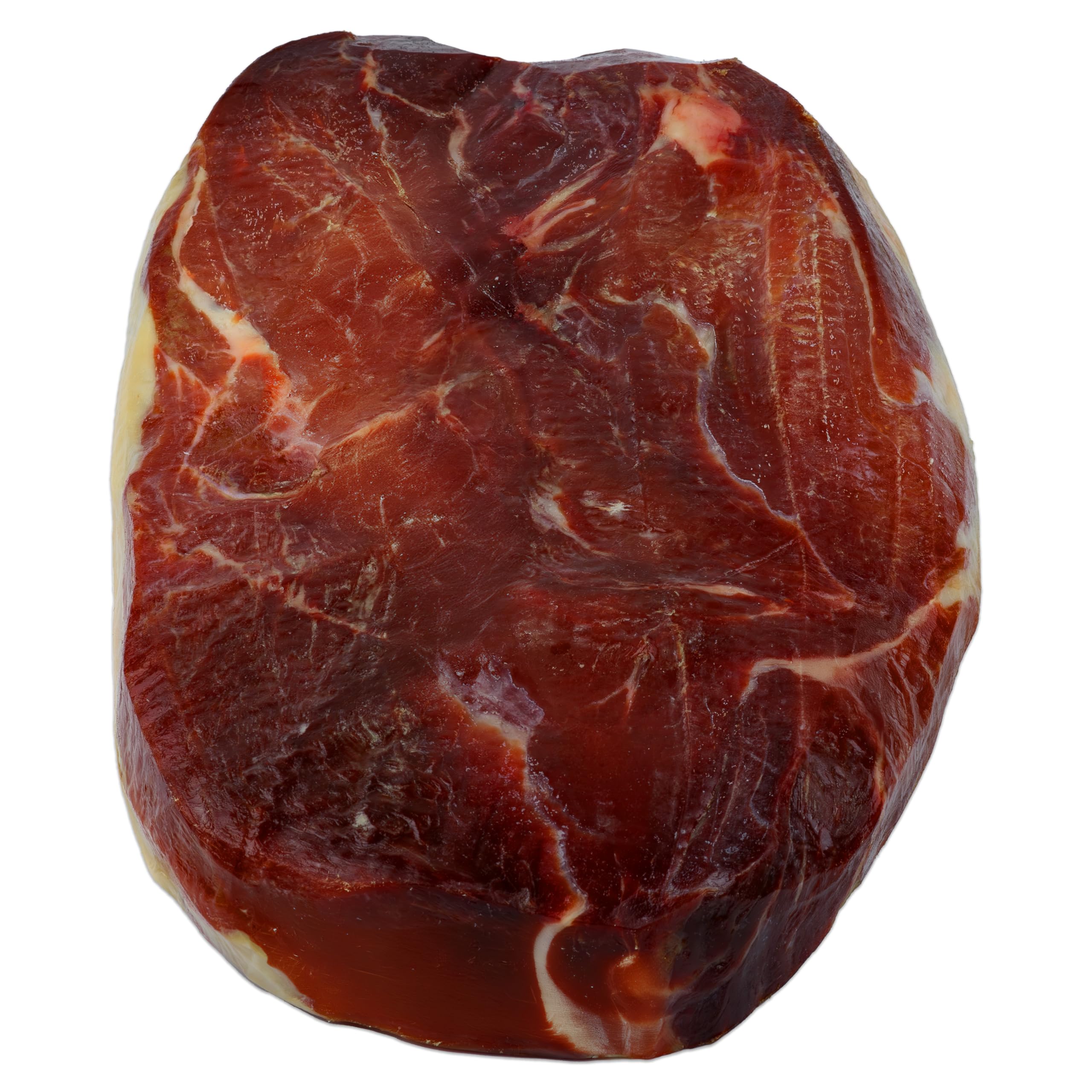 Hymor Superham spanischer Schinken am Stück - 1x ca. 4,3 kg ganzes Stück - Jamon Schinken ohne Knochen, polierter luftgetrockneter Schinken, mindestens 10 Monate gereift mit weniger Salz für Geschmack
