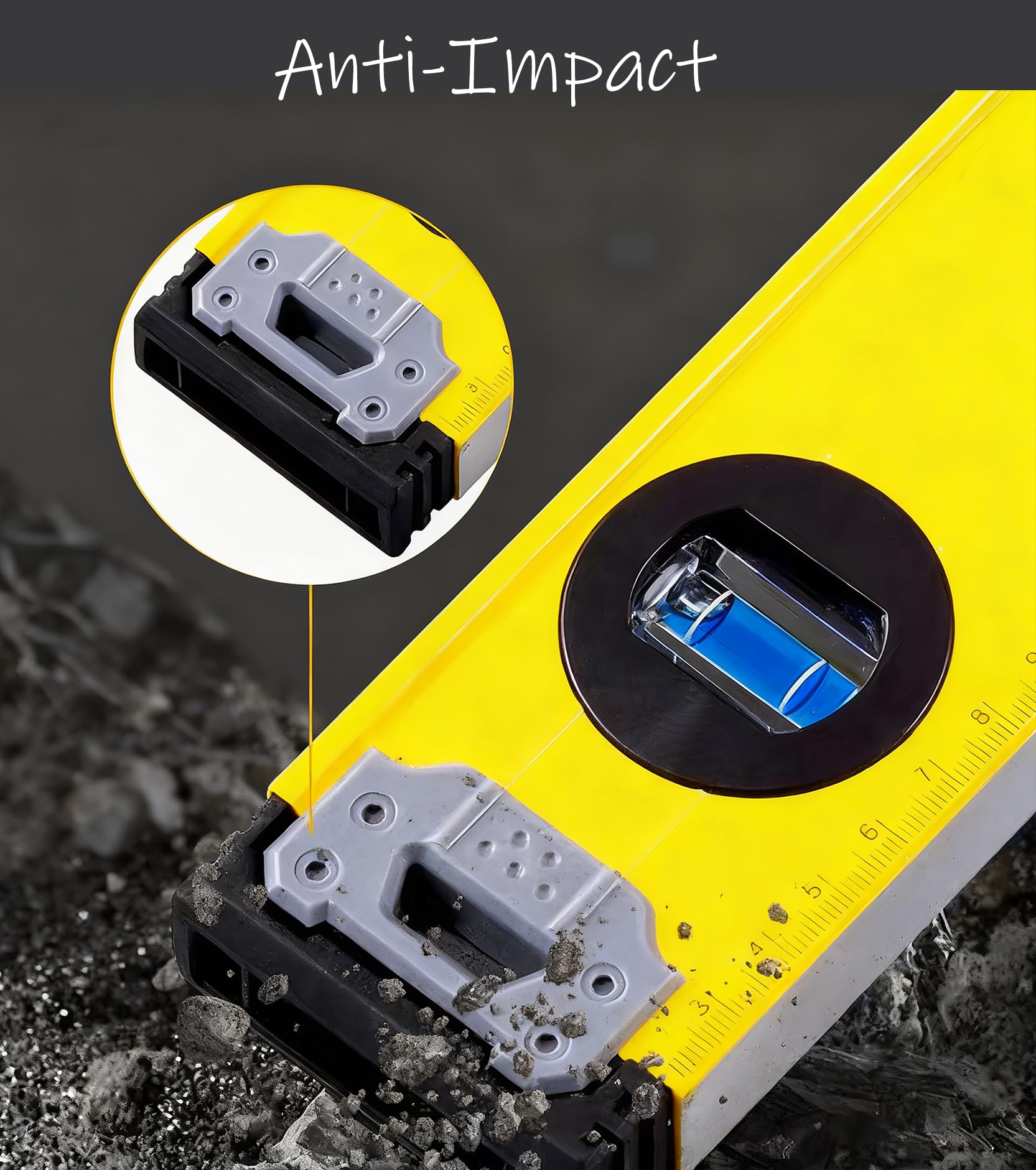 Magnetic Bubble Level - 3 Line, Aluminum Alloy -6 Magnetic Bubble Level - 3 Line, Aluminum Alloy -6