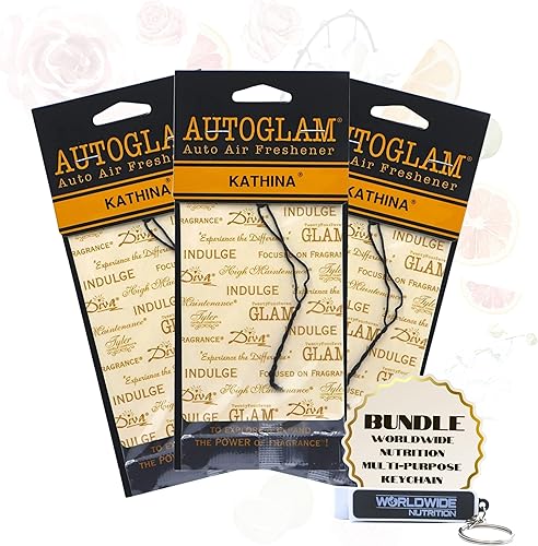 Miniatura 10 de Worldwide Nutrition Paquete de 2 artículos Ambientadores de coche AutoGlam de Tyler Candle Company - Ambientadores de coche con aroma de mercado
