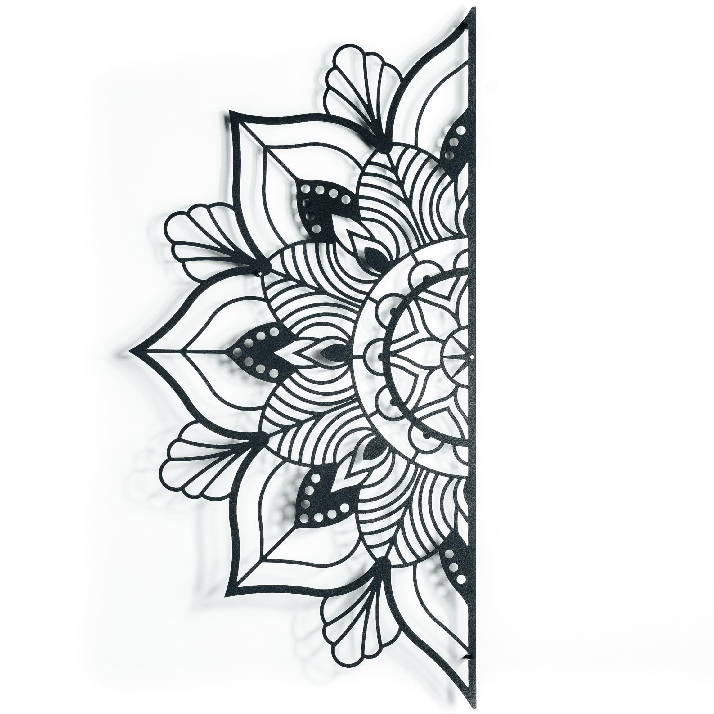 Mandala. Flor. Escultura de metal. Arte de pared, Adorno de Pared, Elemento Decorativo, Souvenir, Cartel, Póster, Decoración bohemio, hindú, zen, étnico, Regalo Ideal para Amigos y Pareja.