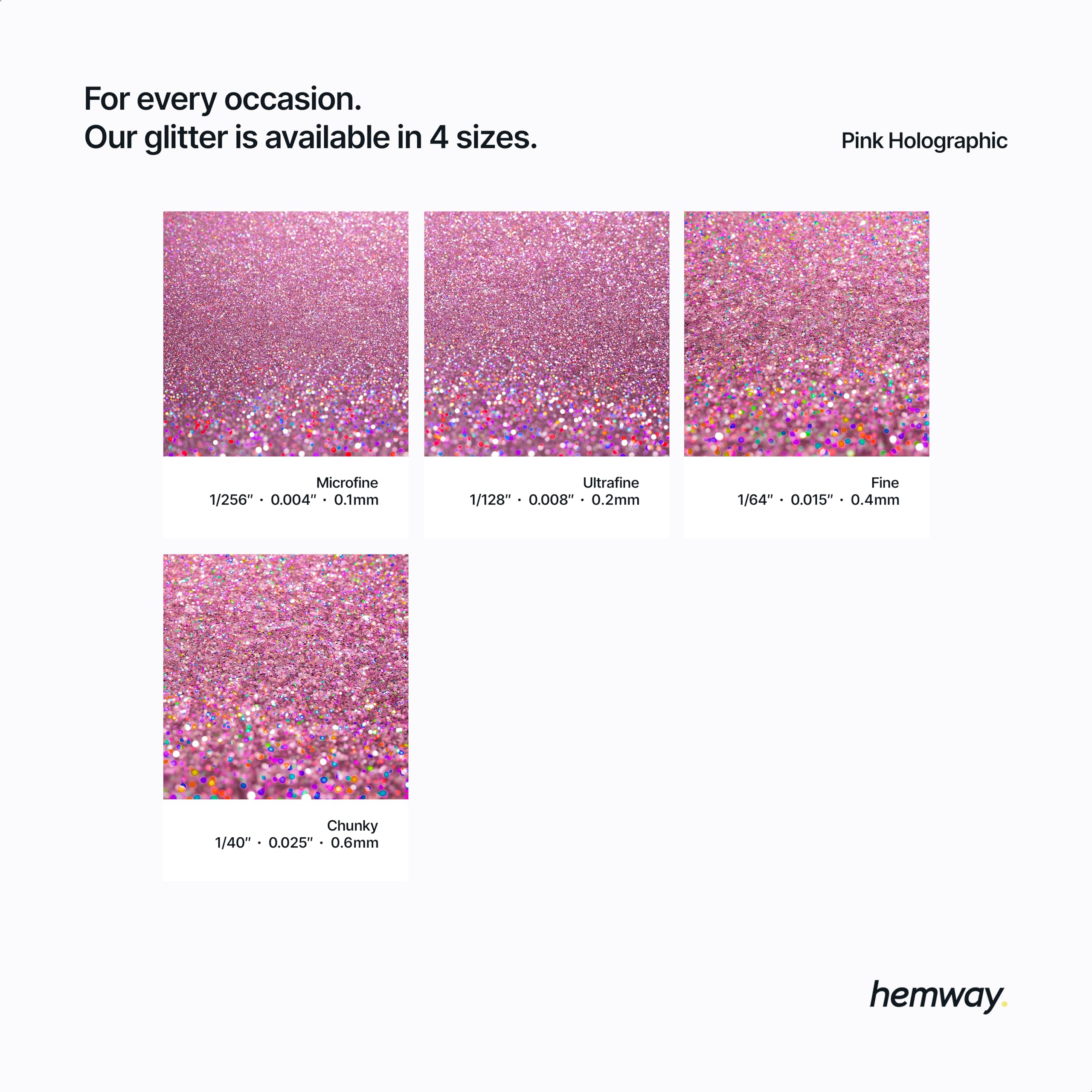 Hemway Pink Holographic Glitter Grout Additive Microfine 100g Metallic Flakes for Adding Sparkle to Kitchen & Bathroom Tiles - Image 3