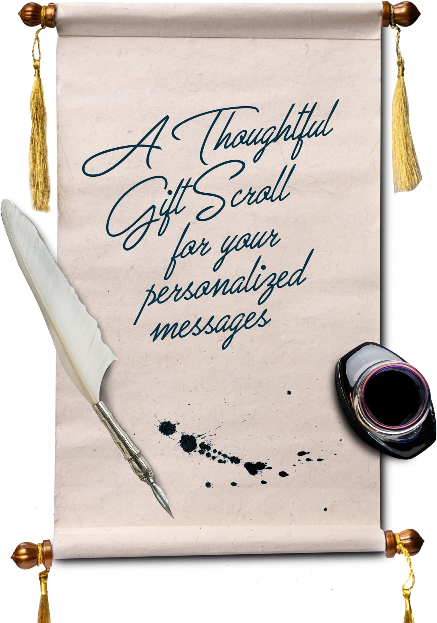Celebr8 Handmade Blank Farman Scroll – Ideal for Personal Messages, Blank Scroll for Writing, Drawing, Calligraphy, Proposal Gift, Romantic Gifts for Girlfriend/Wife, Valentine Gift for Boyfriend/Husband
