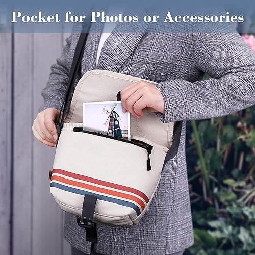 Miniatura 3 de Fintie Bolsa cruzada para cámara compatible con Polaroid Now+ Generation 3rd2nd1st I-Type, Polaroid Flip, OneStep 2 VF, I-2 Instant Film Camera