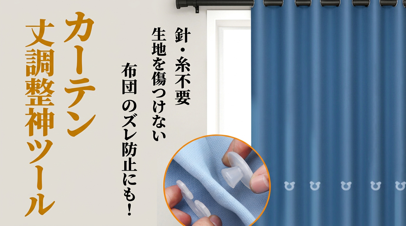 カーテン 長 さ 調整