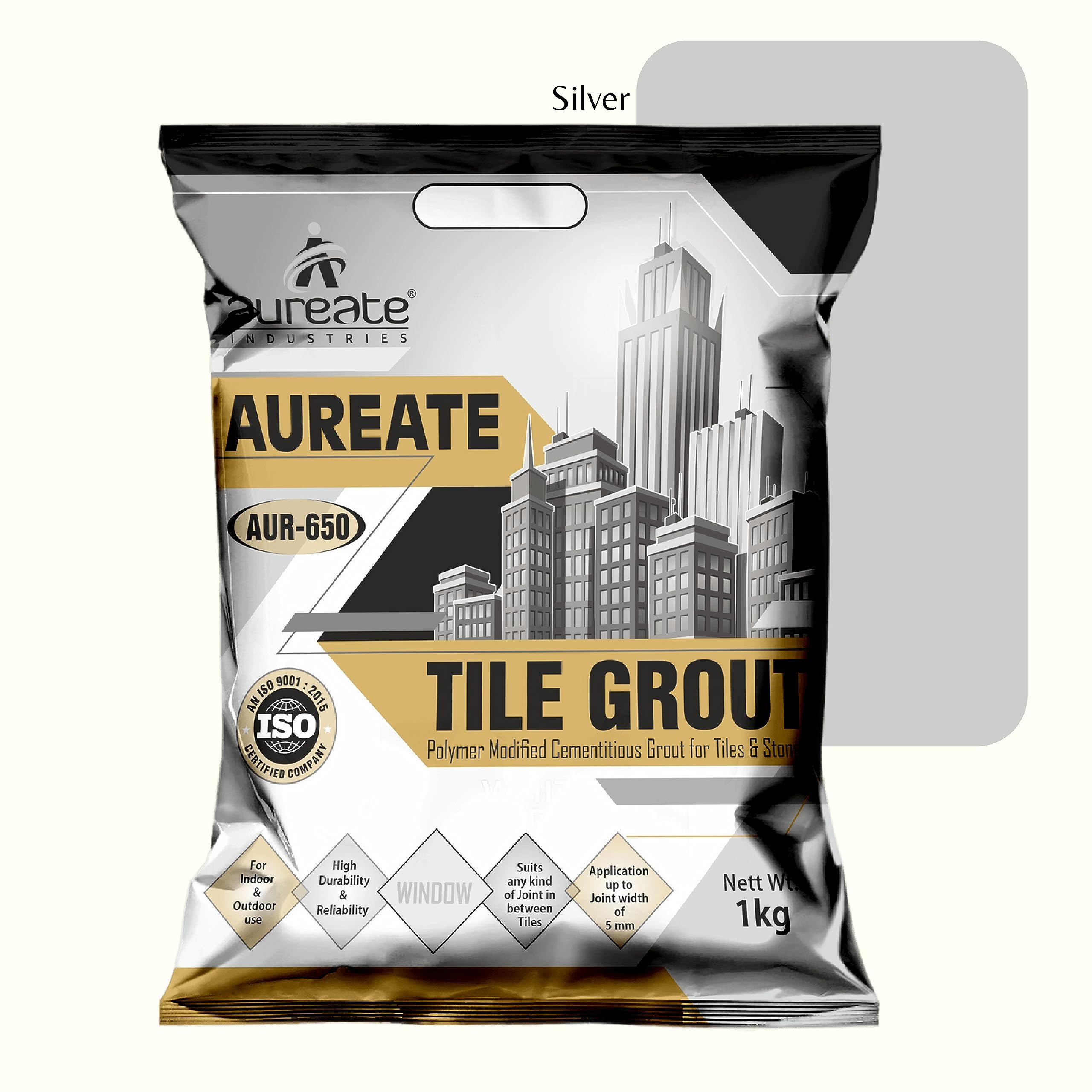 Aureate Polymer Modified Cementitious Tile Grout Crack Filler, 1 Kg (Silver) (B0CF53N4F5) Amazon Price History, Amazon Price Tracker