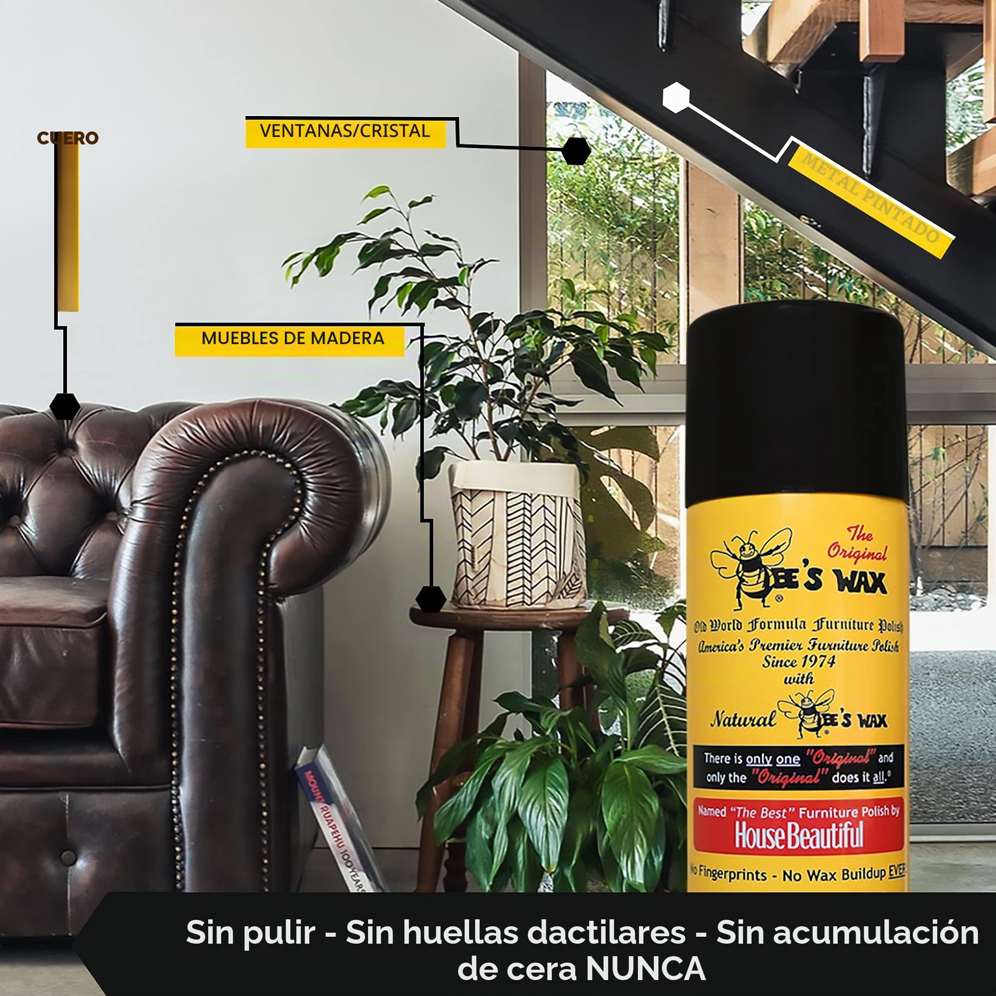 The Original Bee's Wax Old World Formula - Pulidor para muebles, paquete de 2