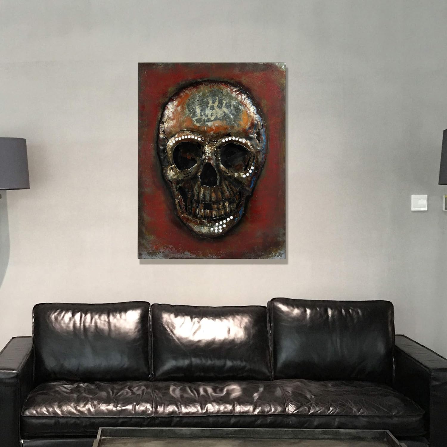 Empire Art Direct Empire Art Long Horn Primo Mixed Media Hand Painted Iron Sculpture Wall Décor, Metallic, 2.40 x 48.00 Empire Art Direct Empire Art Long Horn Primo Mixed Media Hand Painted Iron Sculpture Wall Décor, Metallic, 2.40 x 48.00