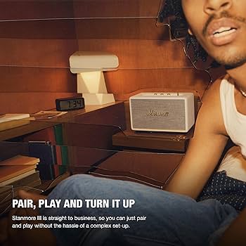 Marshall STANMOREⅢ Marshall Stanmore III Black Vintage Bluetooth Speaker +