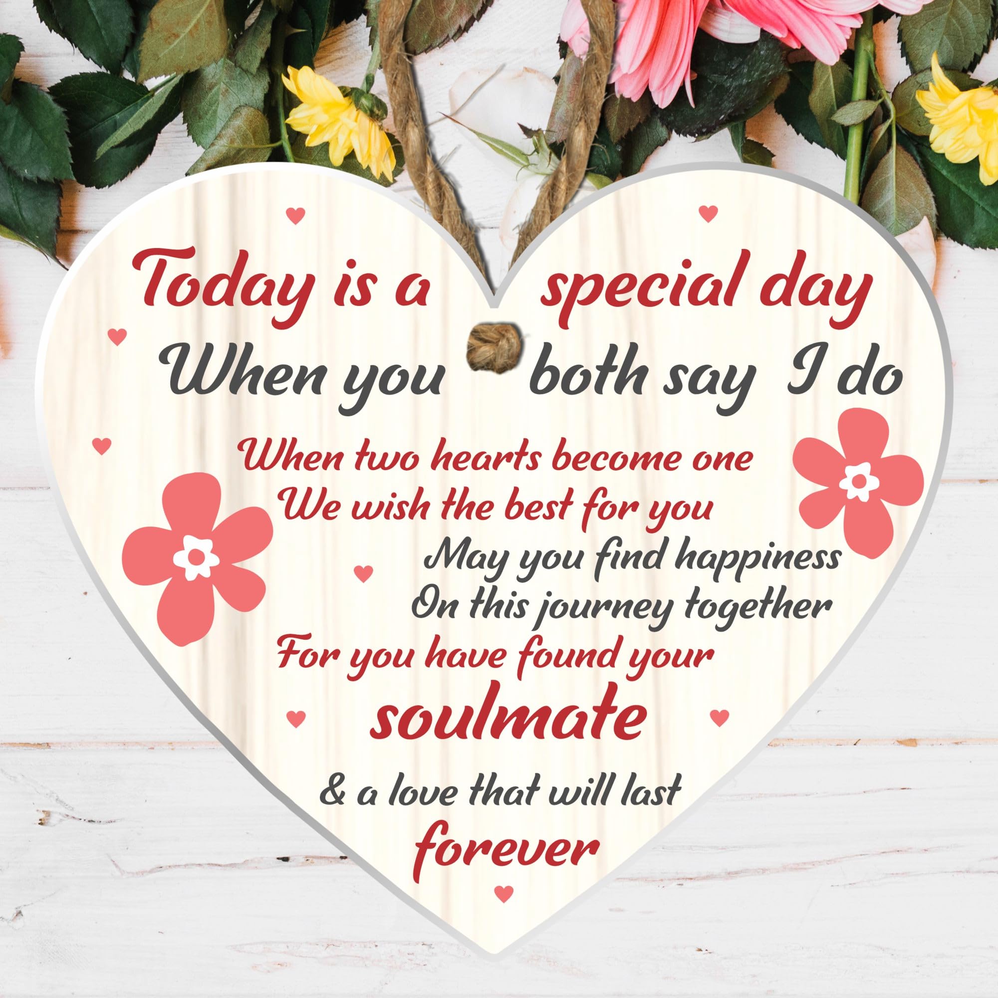Mr and Mrs Wedding Gift Acrylic Heart Plaque, Bride and Groom Keepsake Soulmate Gift: A Keepsake to Celebrate Love - Image 4