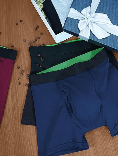 Miniatura 6 de TIICHOO Ropa interior lavable para incontinencia para hombre, de absorción regular, calzoncillos tipo bóxer con bragueta, paquete de 5