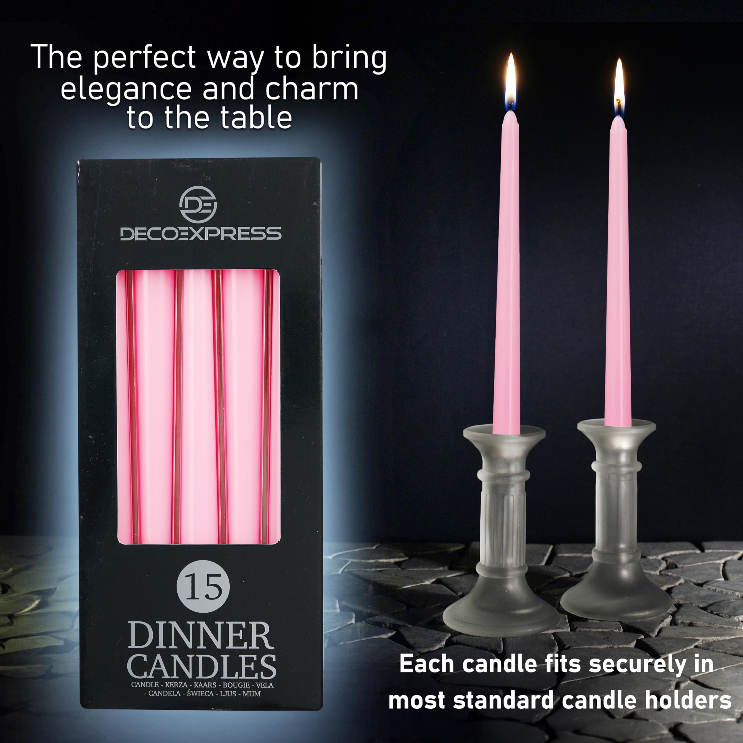 Candele Lunghe Per Candelabri - Confezione Da 6 Pezzi, Durata 8 Ore, Non Profumate - Foto 7