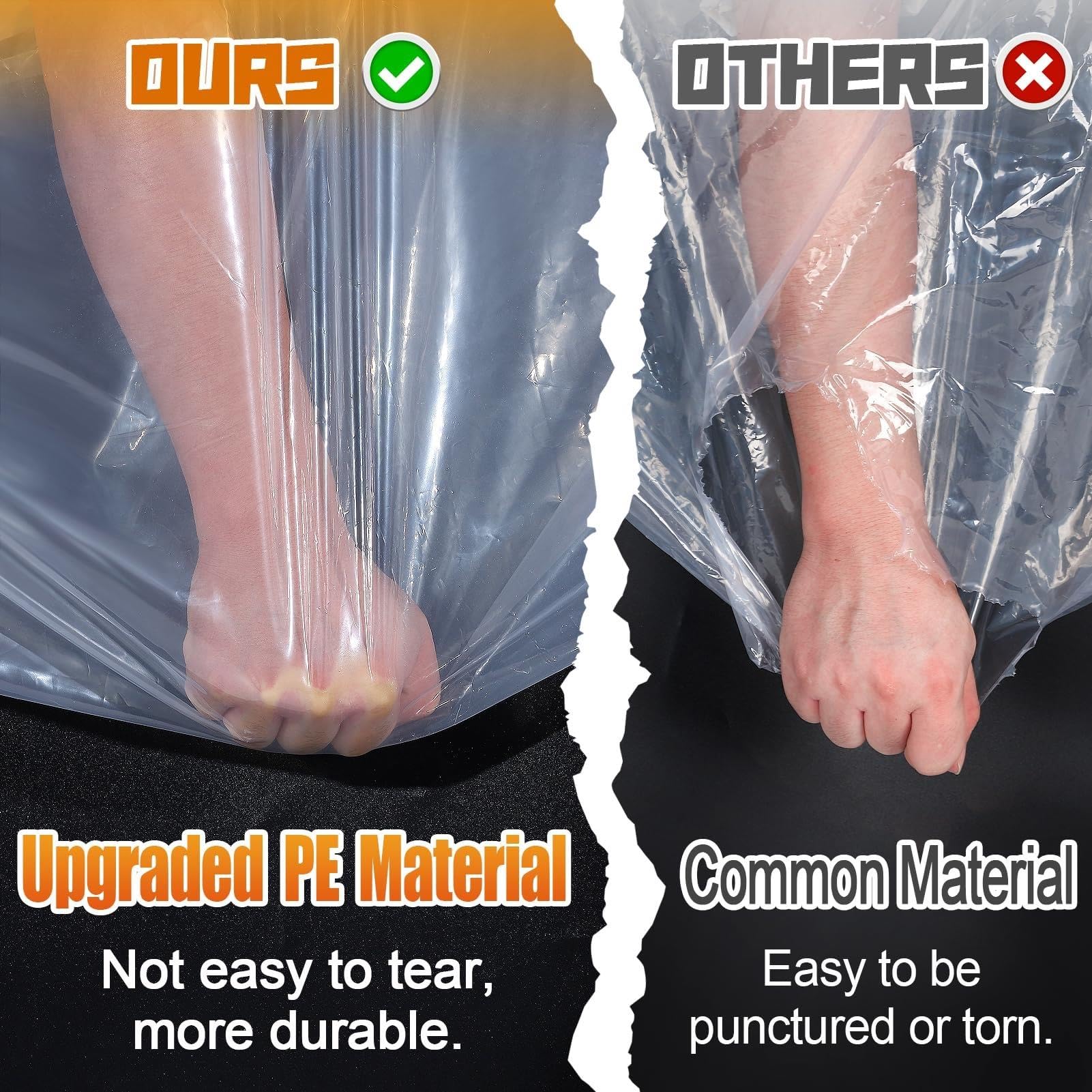 Lona Transparente De PVC Resistente para Exteriores