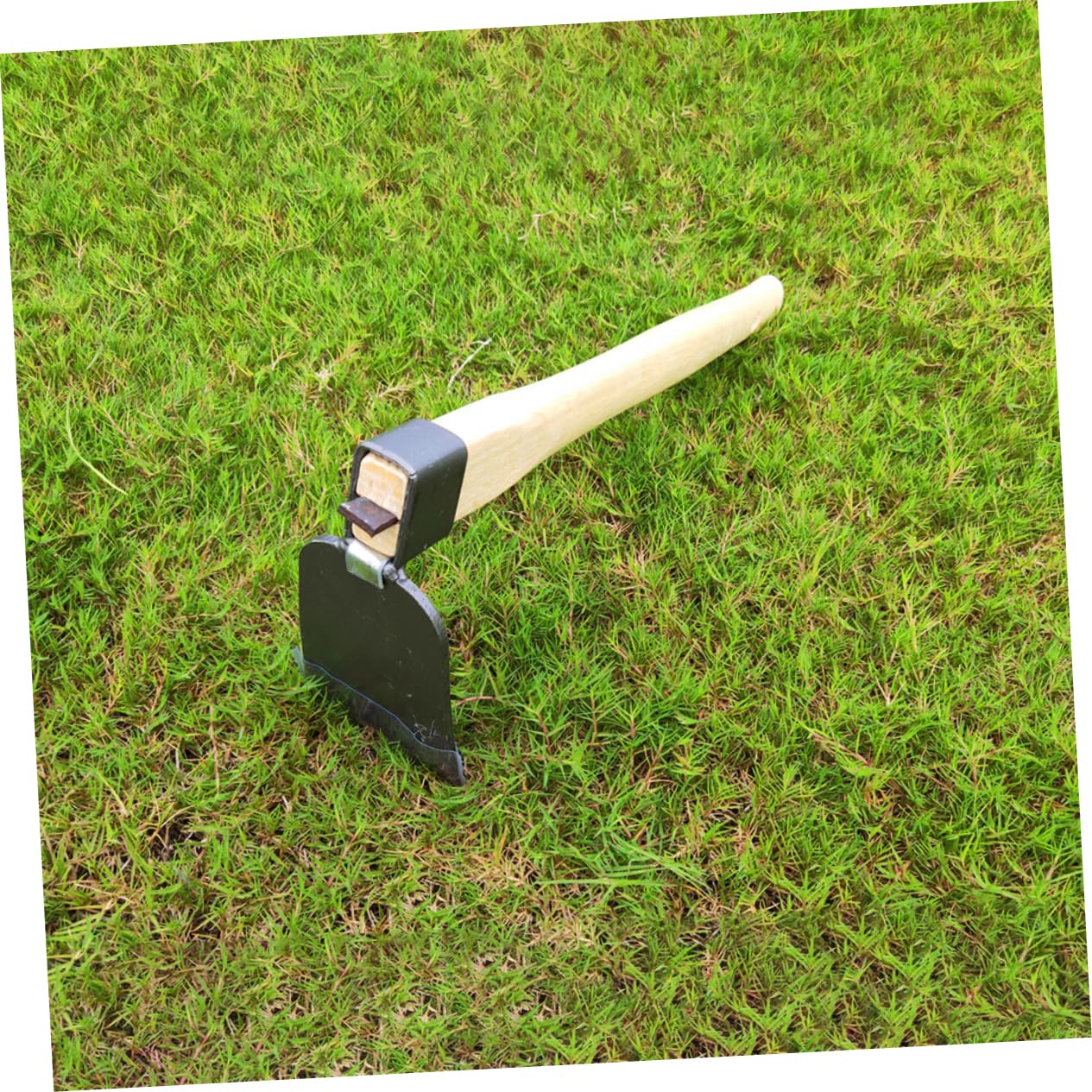 Abaodam 2 Piezas pequeña azada de mano herramienta para deshierbar grietas azada de acero azada para cavar tierra azada de cultivo de hortalizas azada de excavación de jardinería madera