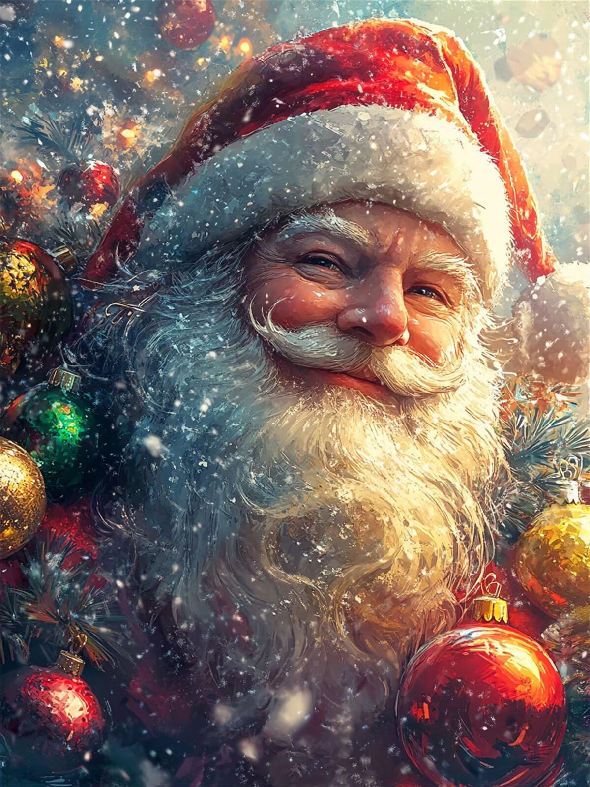 Diament Malarstwo dla dorosłych, Diament Malarstwo Mężczyzna Okrągłe Pełne wiertło Diamentowe Malarstwo Święty Mikołaj Zestaw do malowania dla dorosłych, Diament Ścieg krzyżykowy Kryształ Malarstwo na