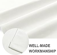 Vista 6 de DWCN Cenefa para ventanas, cenefa de cortina de cocina, cenefa corta sólida, con bolsillo para barra, cortinas para ventana de baño/sótano, 1 panel
