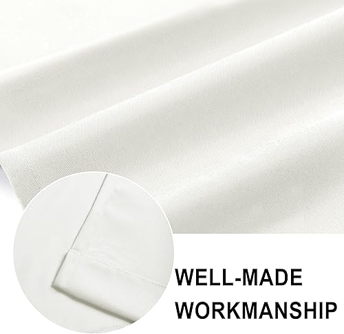 Miniatura 6 de DWCN Cenefa para ventanas, cenefa de cortina de cocina, cenefa corta sólida, con bolsillo para barra, cortinas para ventana de bañosótano, 1 panel,