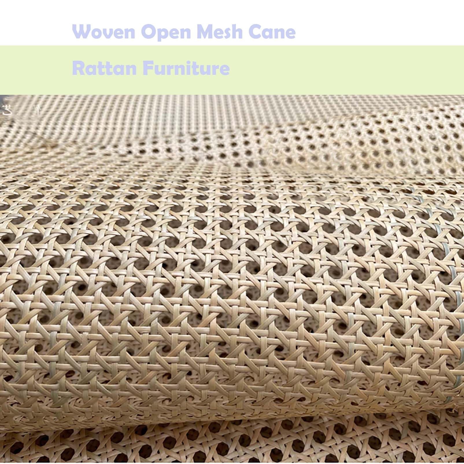 Rolka pleciona z naturalnego rattanu – 80 cm x 100 cm, nadaje się do projektów "zrób to sam" z futrem i rattanem, do majsterkowania i akcesoriów domowych – materiał przyjazny dla środowiska